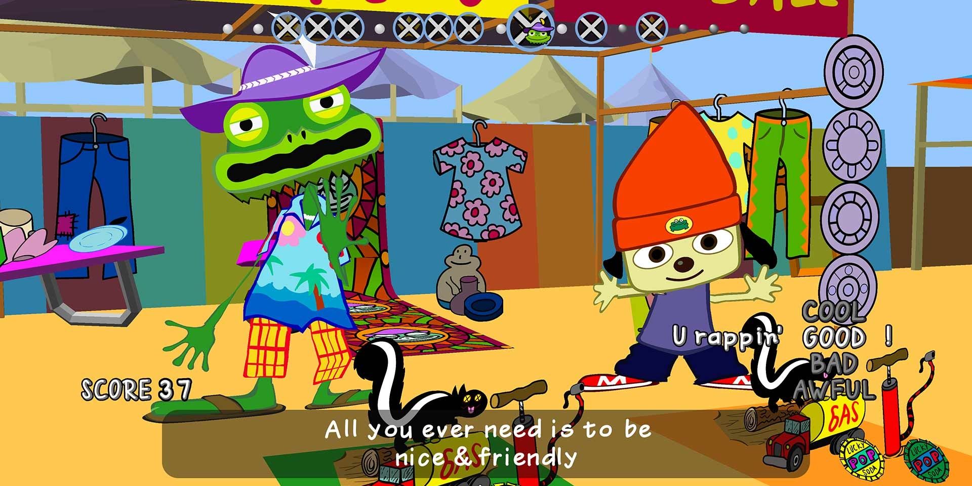 Parappa helps out Prince Fleaswallow.