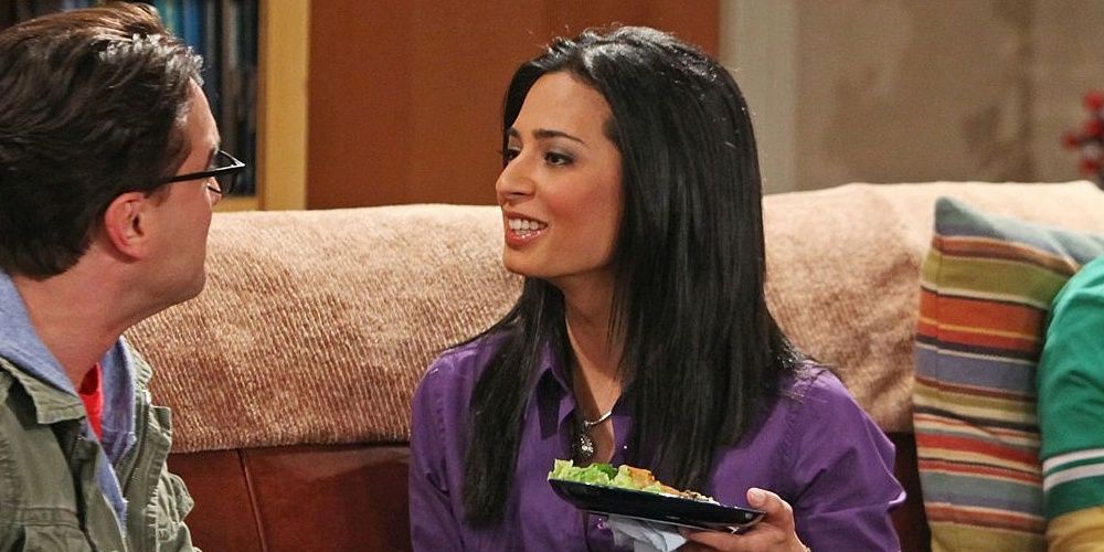 Priya talking to Leonard in The Big Bang Theory 