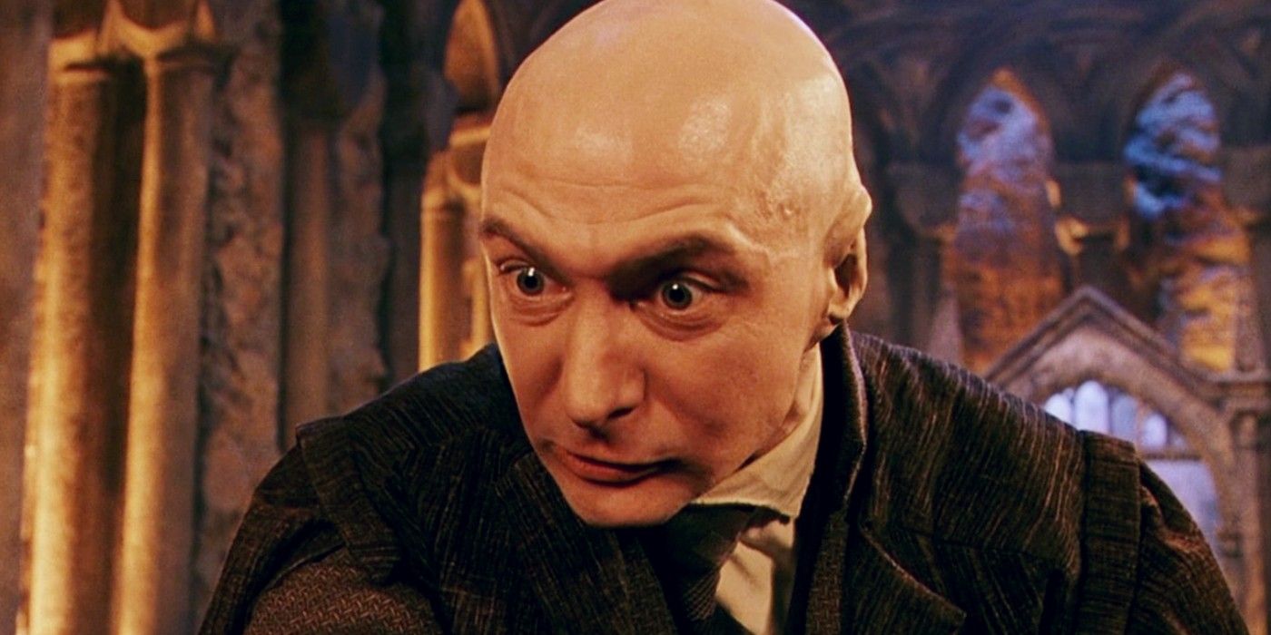 Professor Quirrell in the first Harry Potter movie