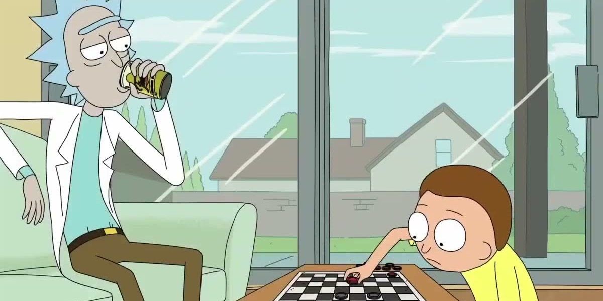 Rick &amp; Morty — Checkers Game