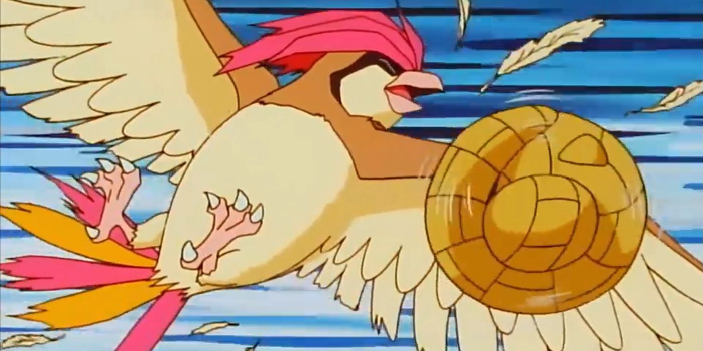 Sandshrew vs Pidgeotto in Pokémon