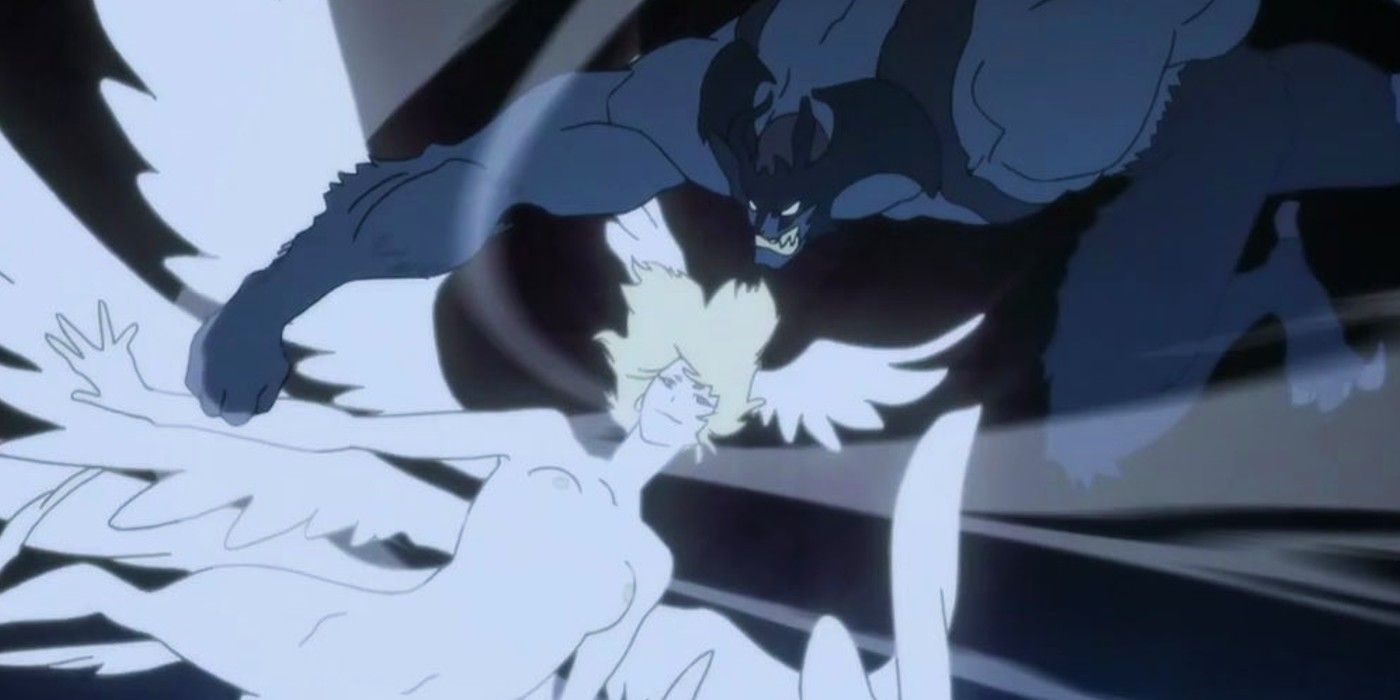 Anime Satan Fights Akira In Devilman Crybaby