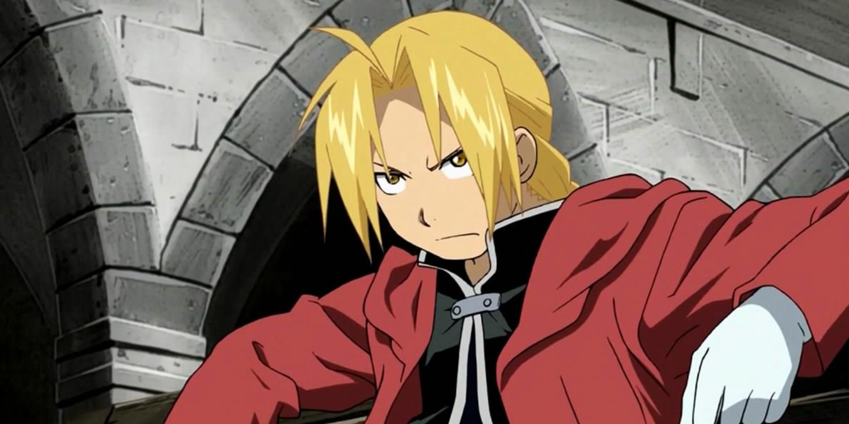 Ed Elric from FMA scowling