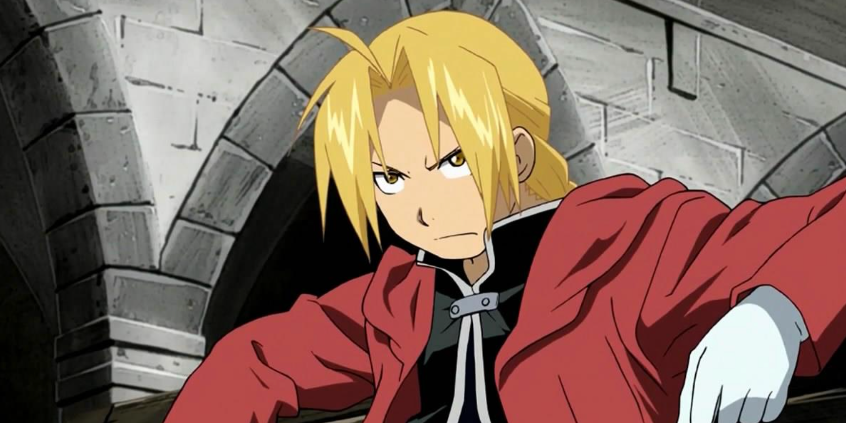 Ed Elric from FMA scowling