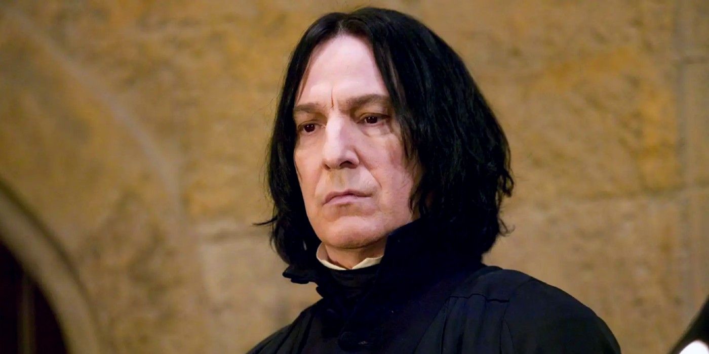 Alan Rickman as Severus Snape in the Harry Potter films