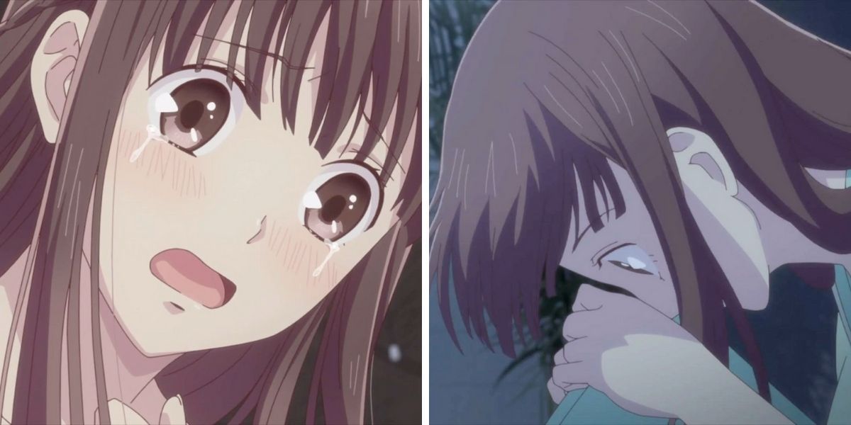 Images feature Tohru Honda from Fruits Basket crying