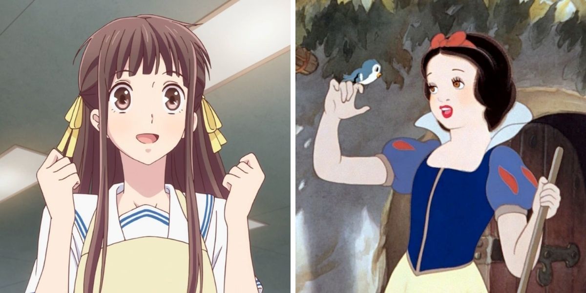 Images feature Tohru Honda from Fruits Basket and Snow White from Snow White and the Seven Dwarves