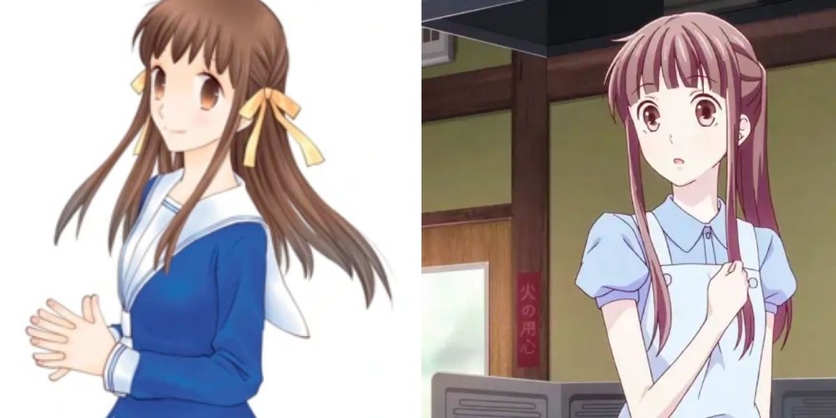 Images feature Tohru Honda from Fruits Basket in her school uniform and plain clothes