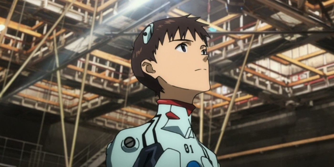 Shinji Looks At The Set One Last Time In Rebuild Of Evangelion