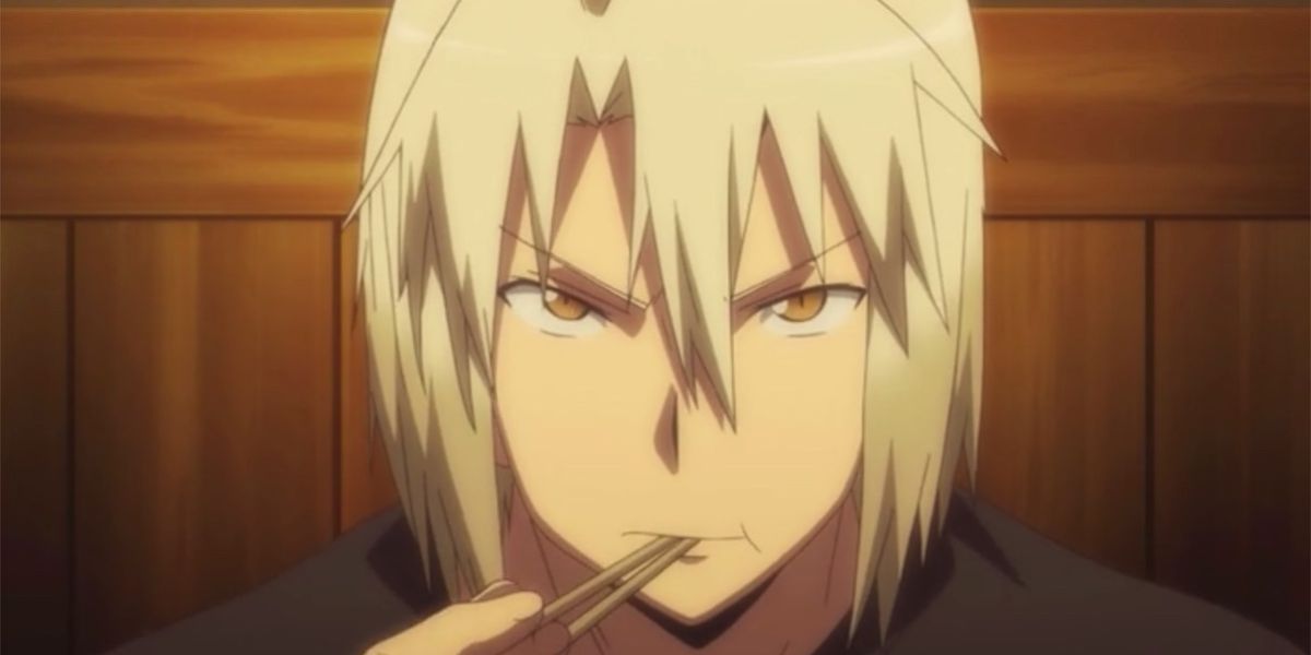 Shiro Ashiya Is Eating Angrily in The Devil Is A Part Timer