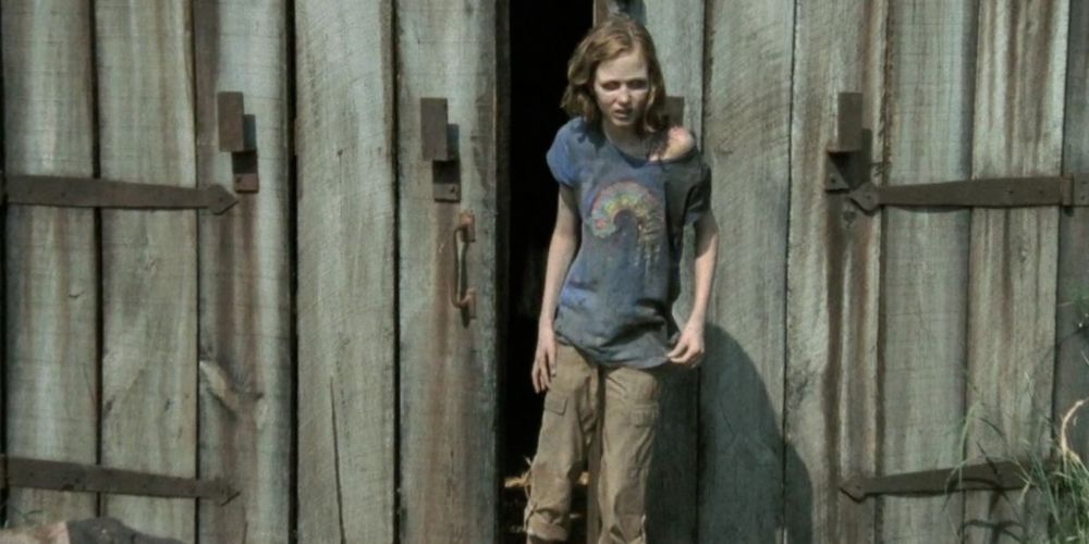 Sophia Peletier emerges from Herschel's barn as a zombie The Walking Dead