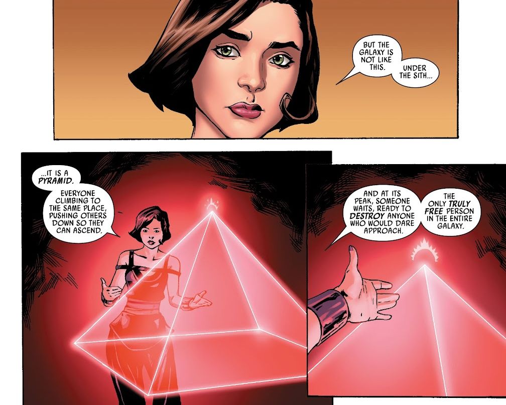 Qi'ra and her plan in Star Wars: Crimson Reign #1 