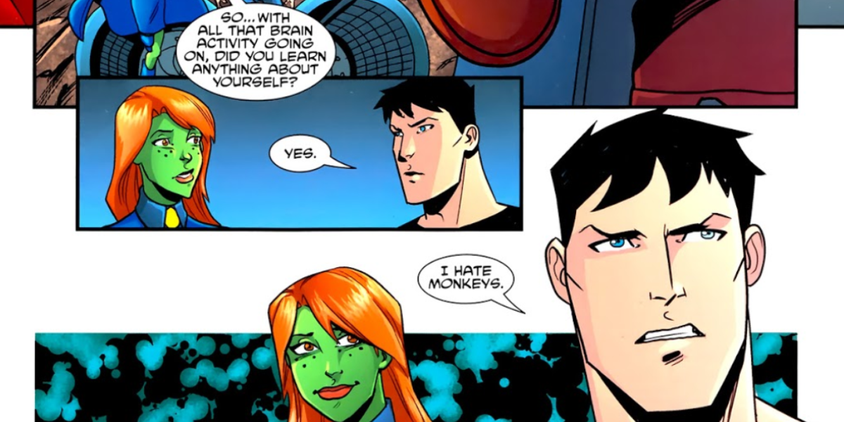 Superboy Miss Martian Monkeys Young Justice