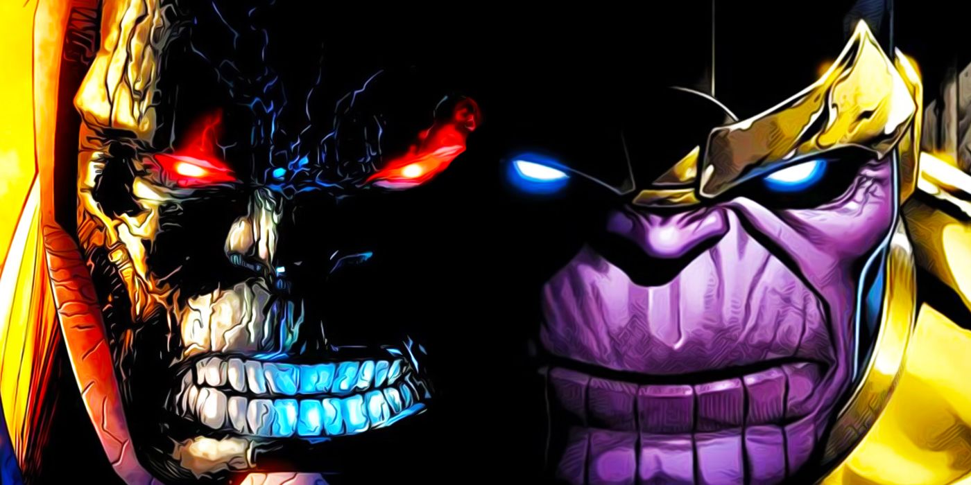 Thanos Vs Darkseid Face to Face