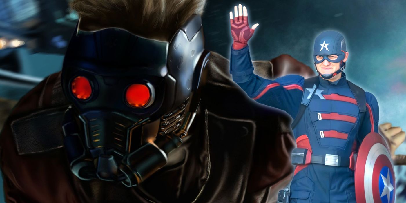 Star-Lord and U.S.Agent split image