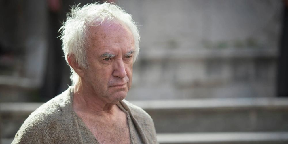 The High Sparrow outside the Sept of Baelor Game of Thrones