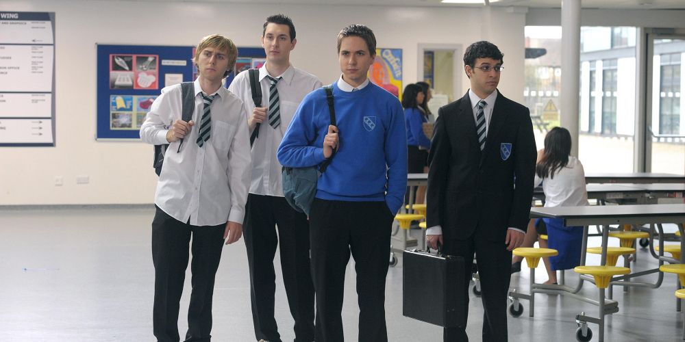 Jay, Simon, Will and Neil in the Inbetweeners