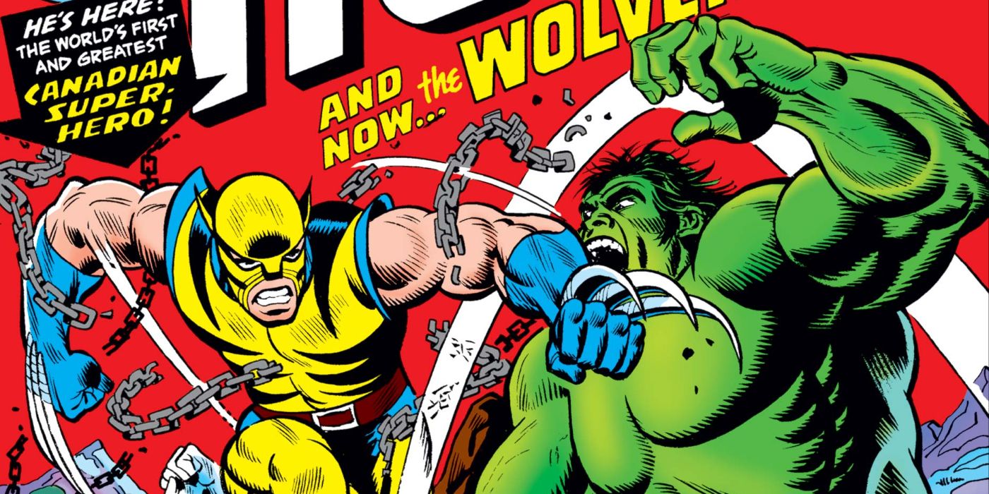 Marvel Comics' The Incredible Hulk 181 Cover with Wolverine attacking Hulk
