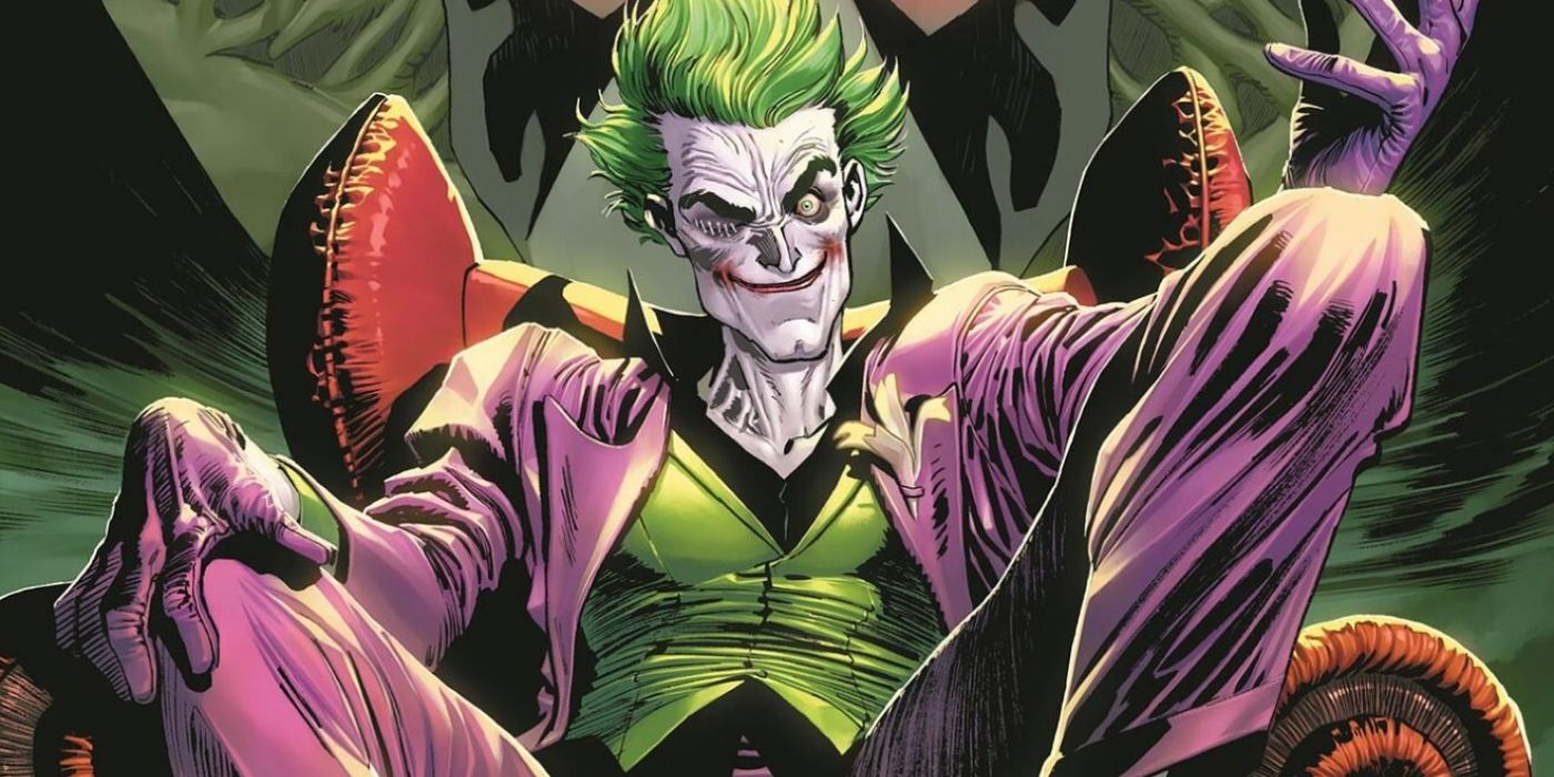 The Joker Sitting Above Arkham.