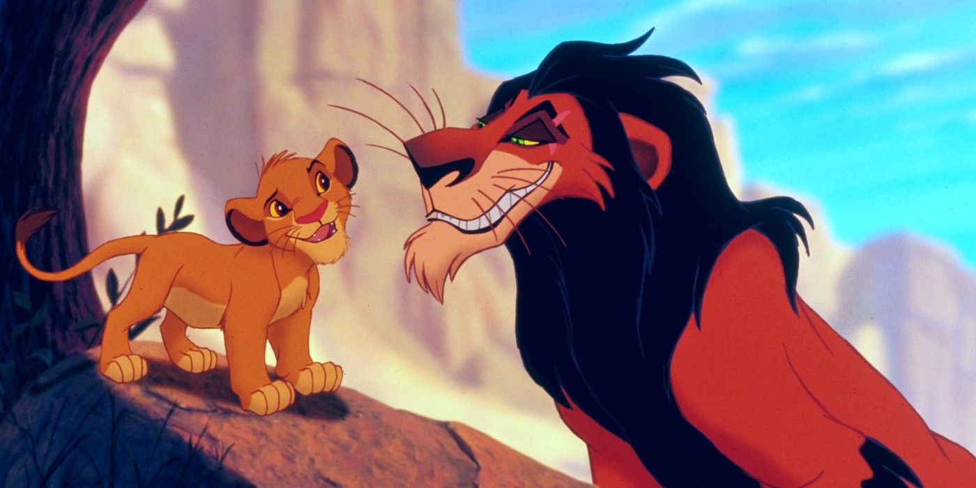 The Lion King - Scar and Simba in the Disney Movie