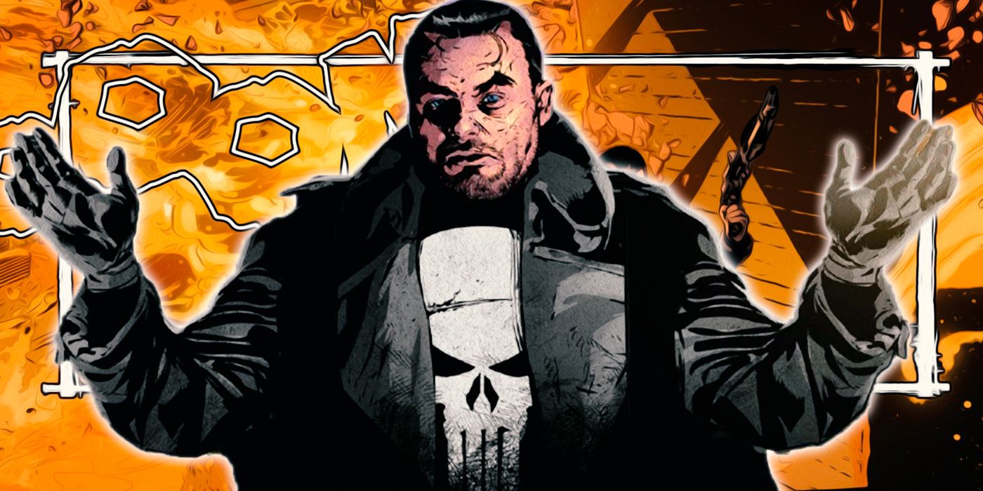 Marvel did NOT abandon the Punisher skull. Frank merely changed his costume  to reflect his different state of mind in this story. Here is Ares (in the  original skull) mourning the Frank