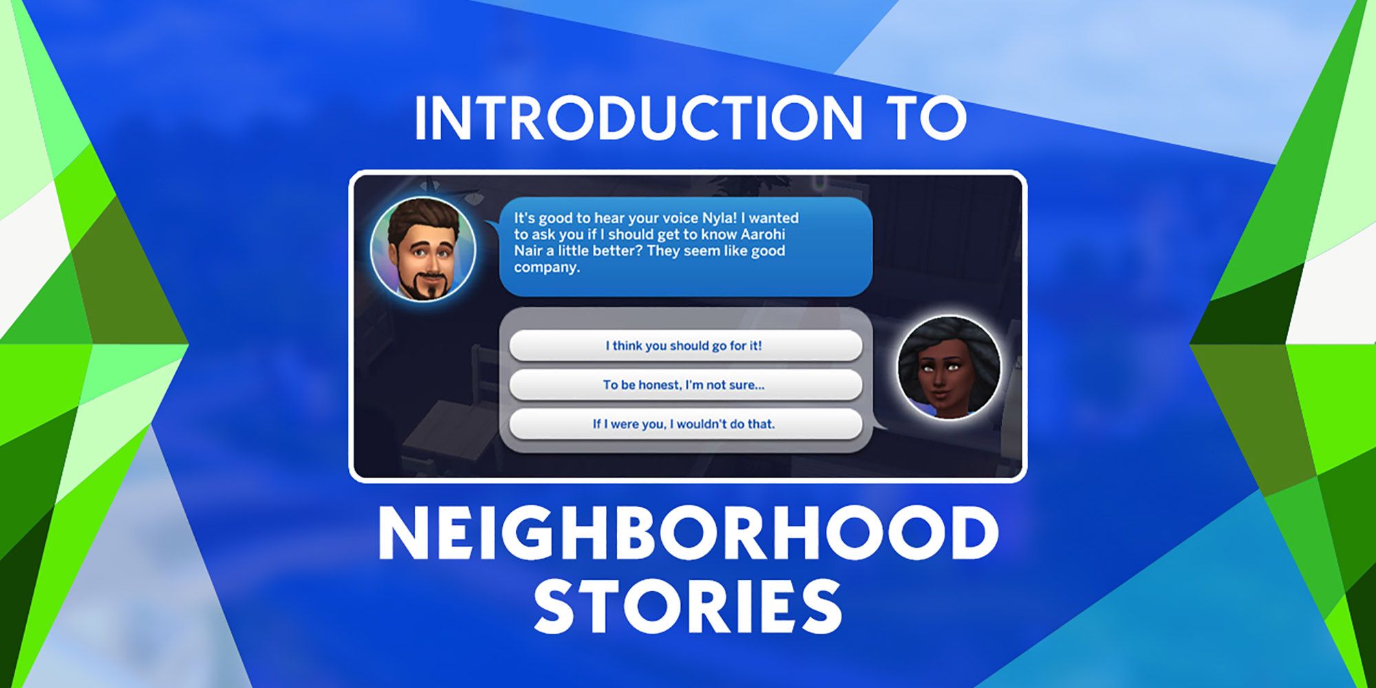 The Sims 4 Neighborhood Stories introduced