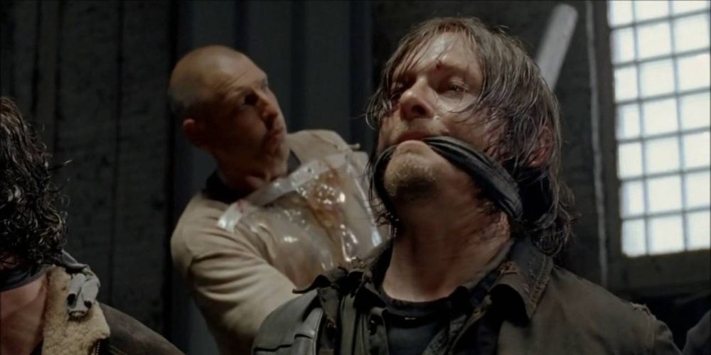 Daryl facing death in Terminus the Walking Dead