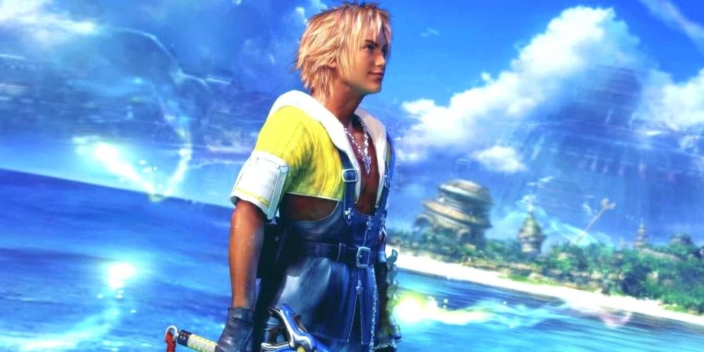 Tidus off the coast of Besaid in Final Fantasy X Game