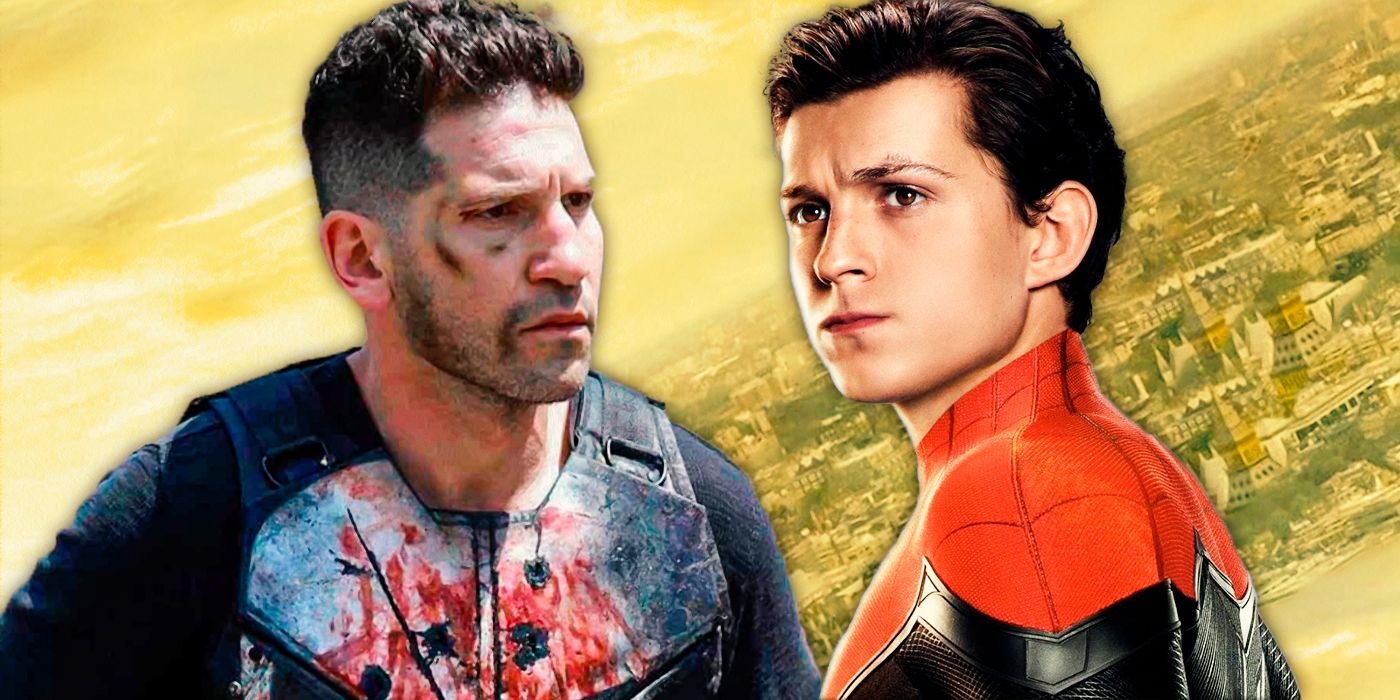 Tom Holland as Spider-Man and Jon Bernthal as The Punisher header