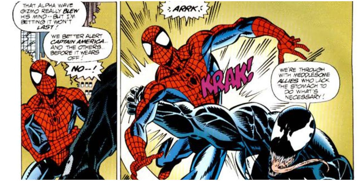 Venom Breaking Spider-Man's Ribs