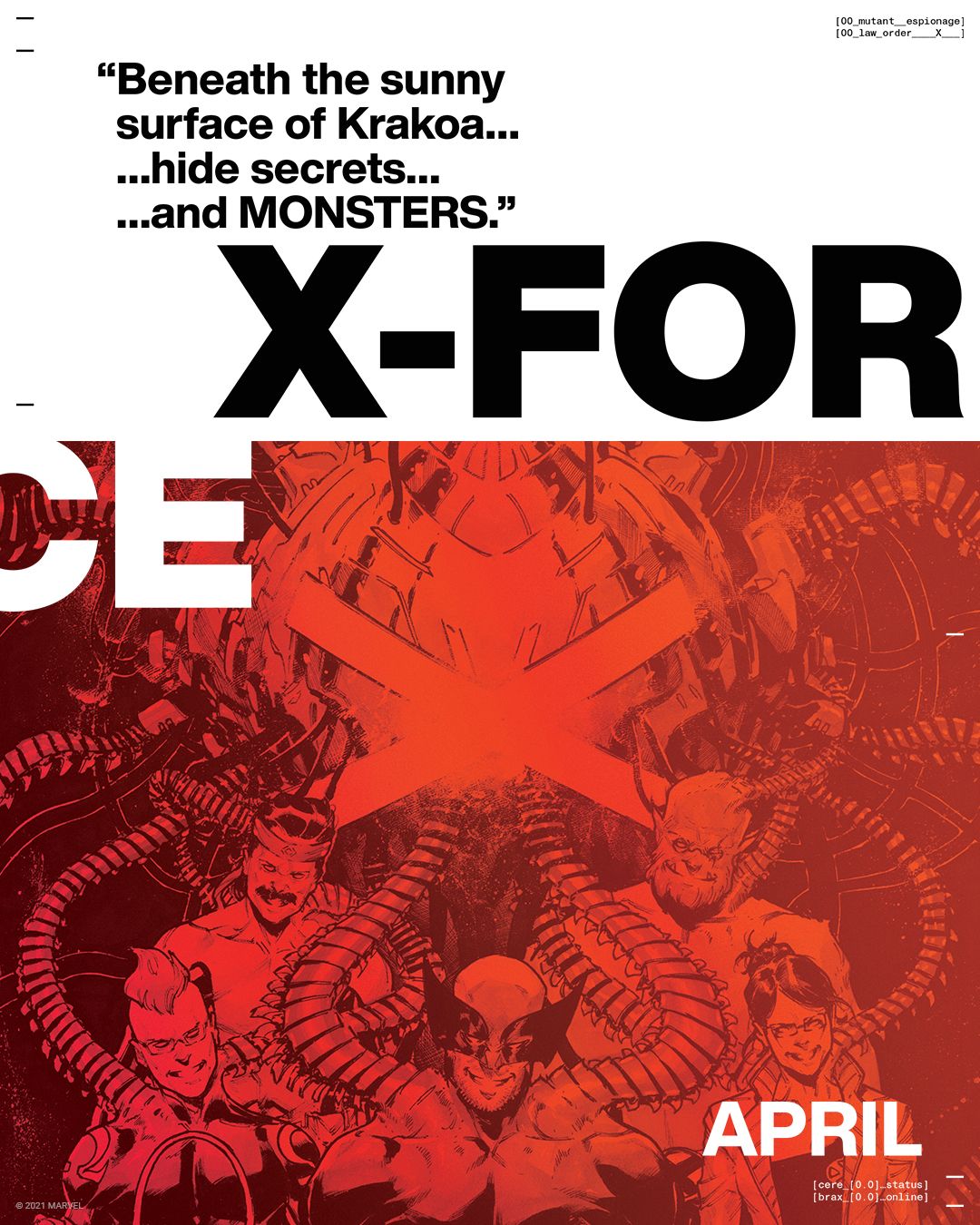 Wolverine and Quentin Quire in a teaser image for X-Force 2022 by Robert Gill