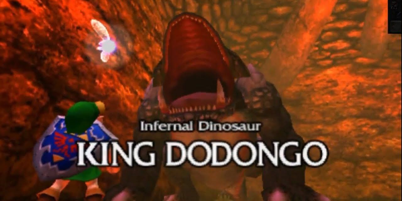 Link going up against King Dodongo