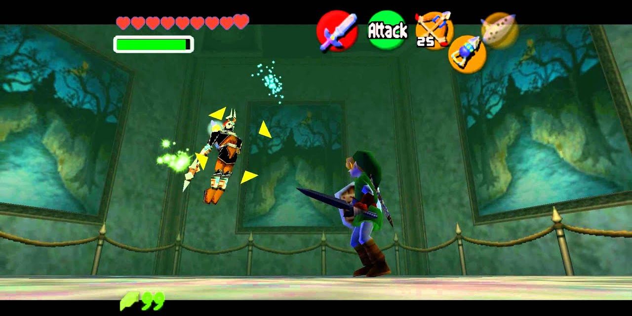 Phantom Ganon and Link in The Legend of Zelda: Ocarina of Time