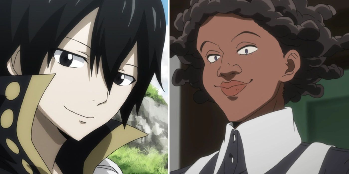Zeref and Krone smiling