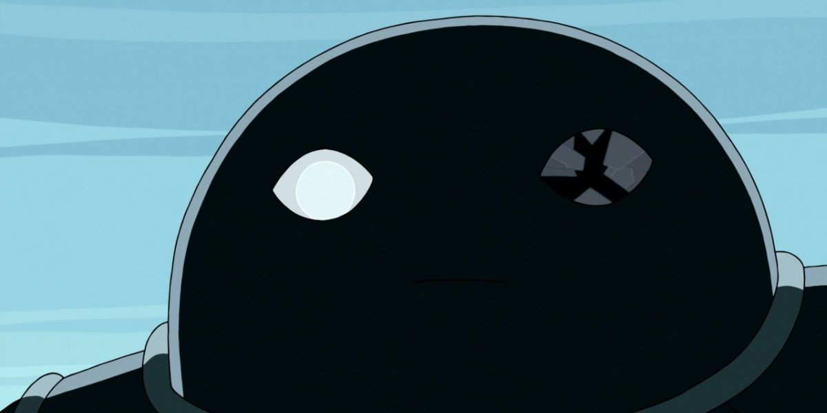 The robot guardian in Adventure Time