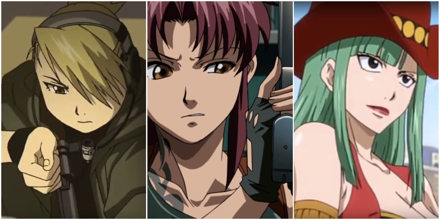 cool anime girls with guns