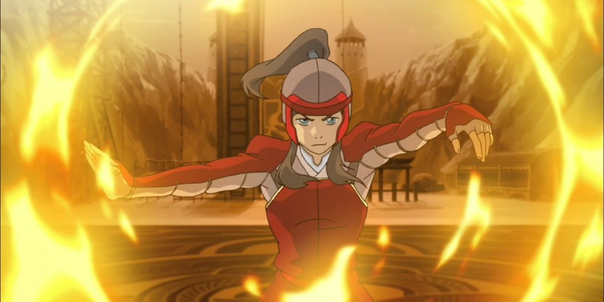 Korra firebending in Avatar: Legend of Korra