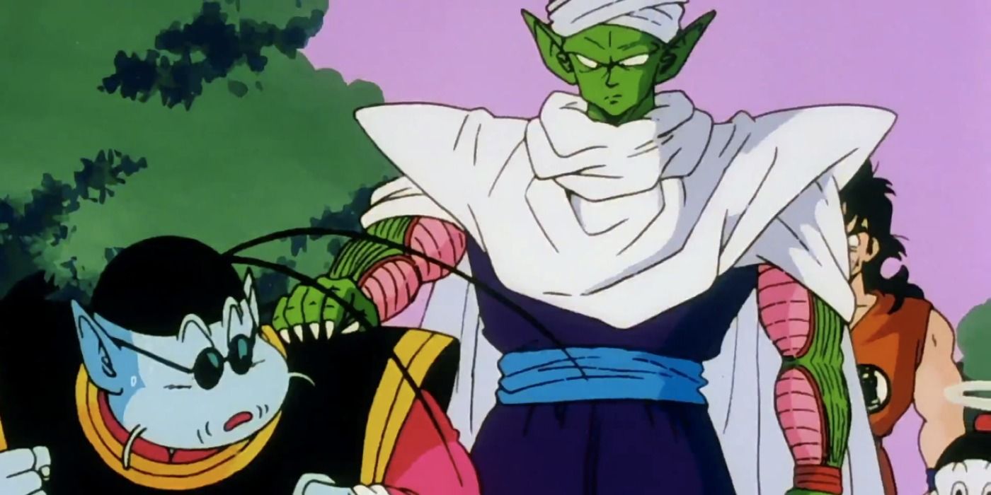 Piccolo and King Kai speak to Goku in Dragon Ball Z