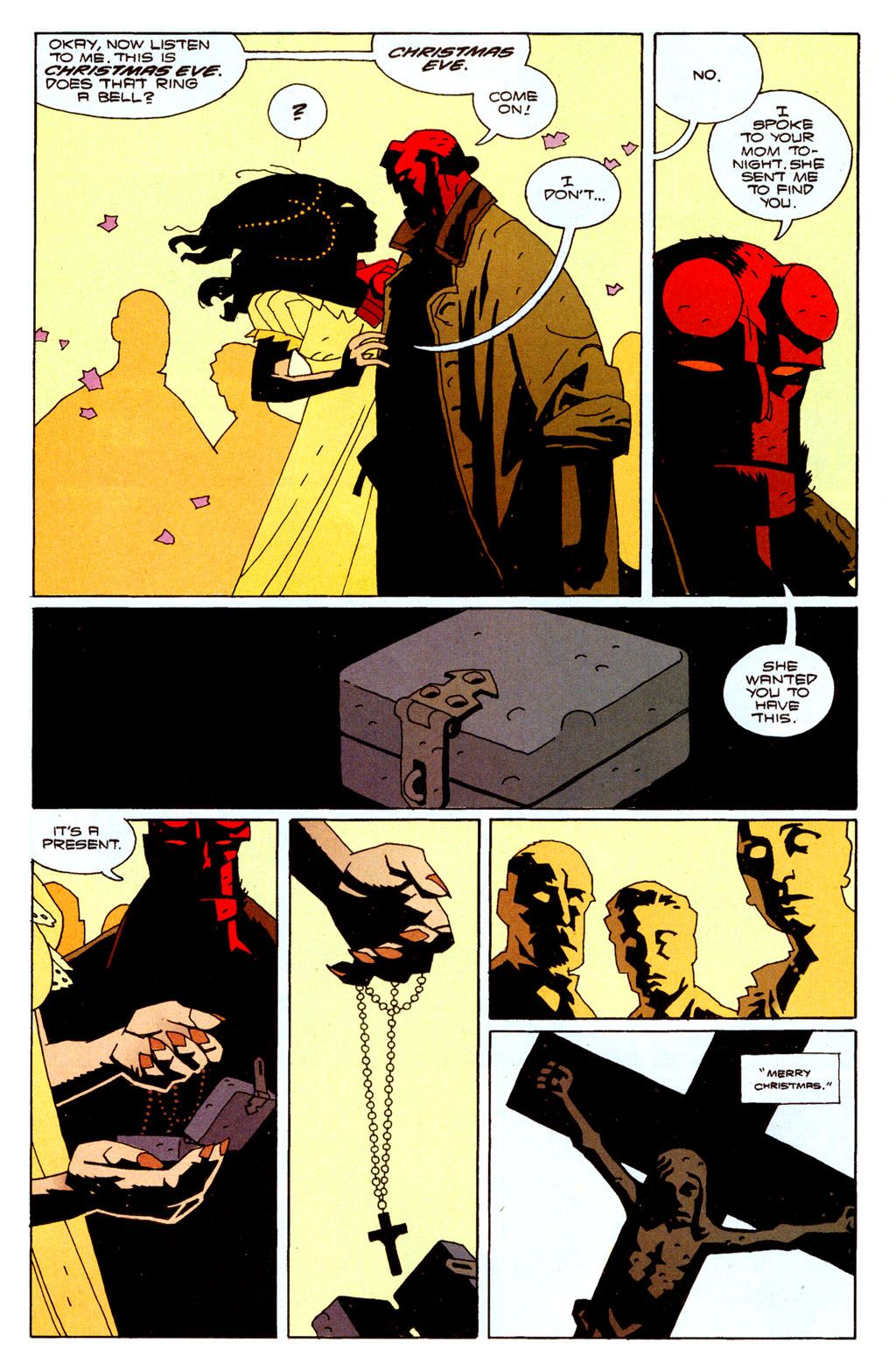 Hellboy tries to save a soul