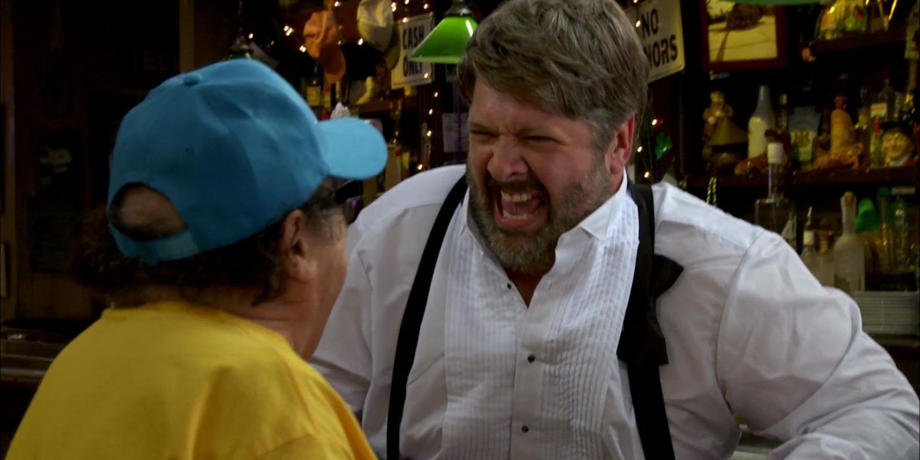 Frank laughing with Bill Ponderose in It's Always Sunny