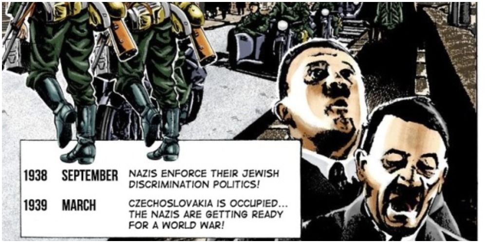jojo's battle tendency manga mentioning nazi activity in the late 1930s