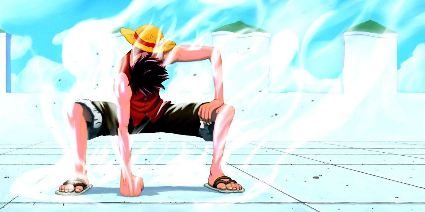 Luffy from One Piece using second gear