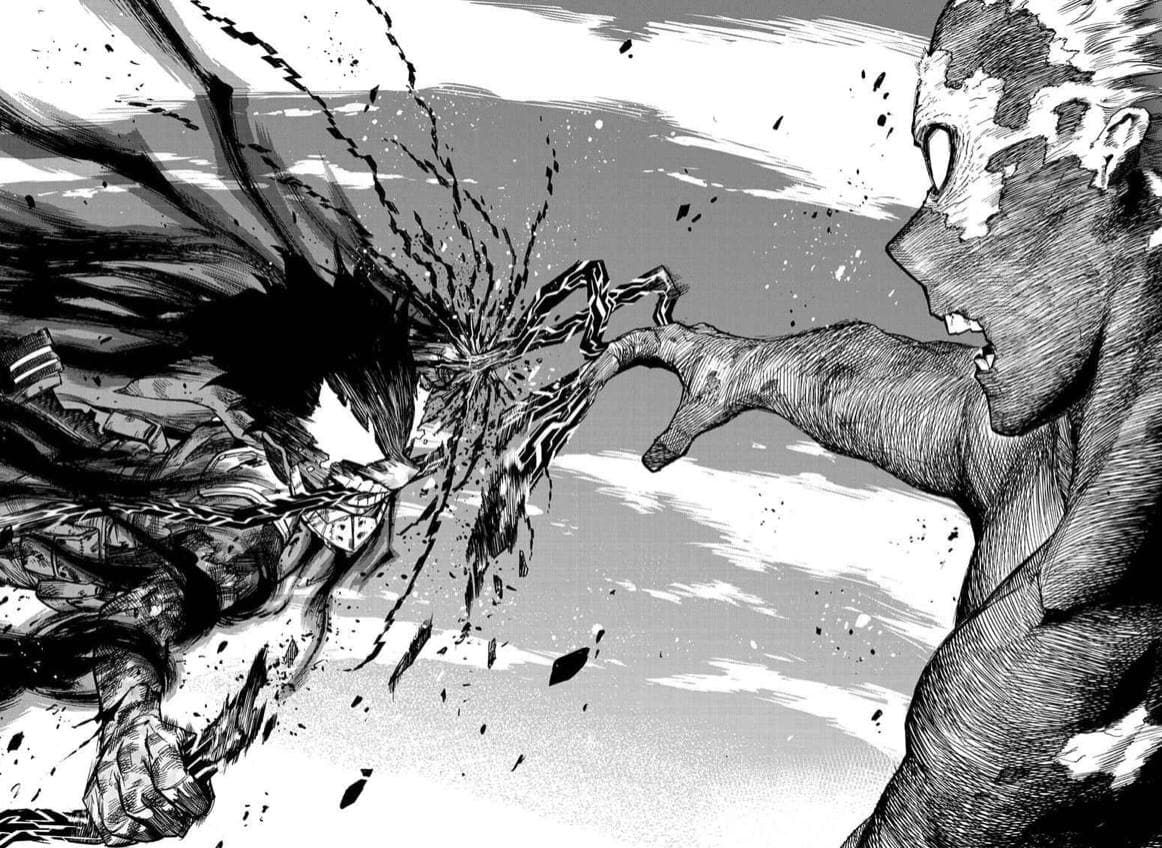 Deku's rage after Bakugo is hurt