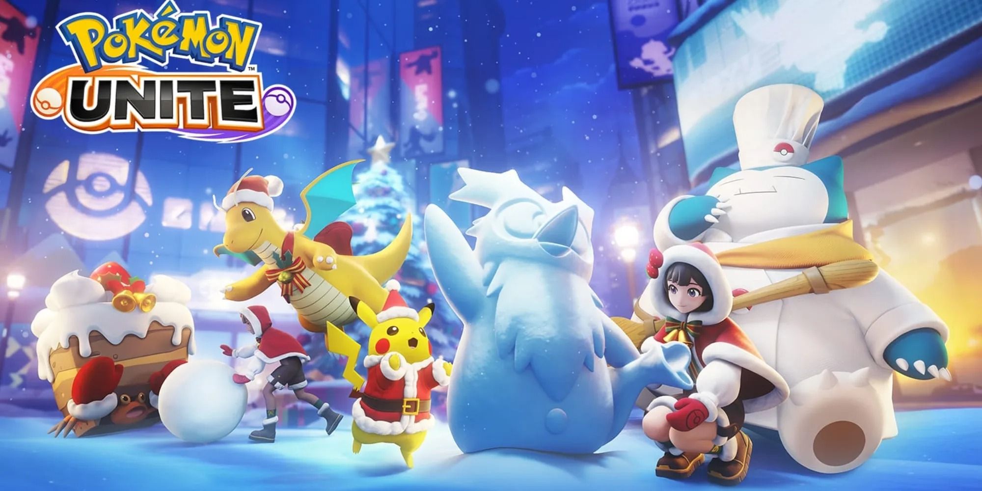 Dragonite and Festive Decorations added to Pokémon Unite