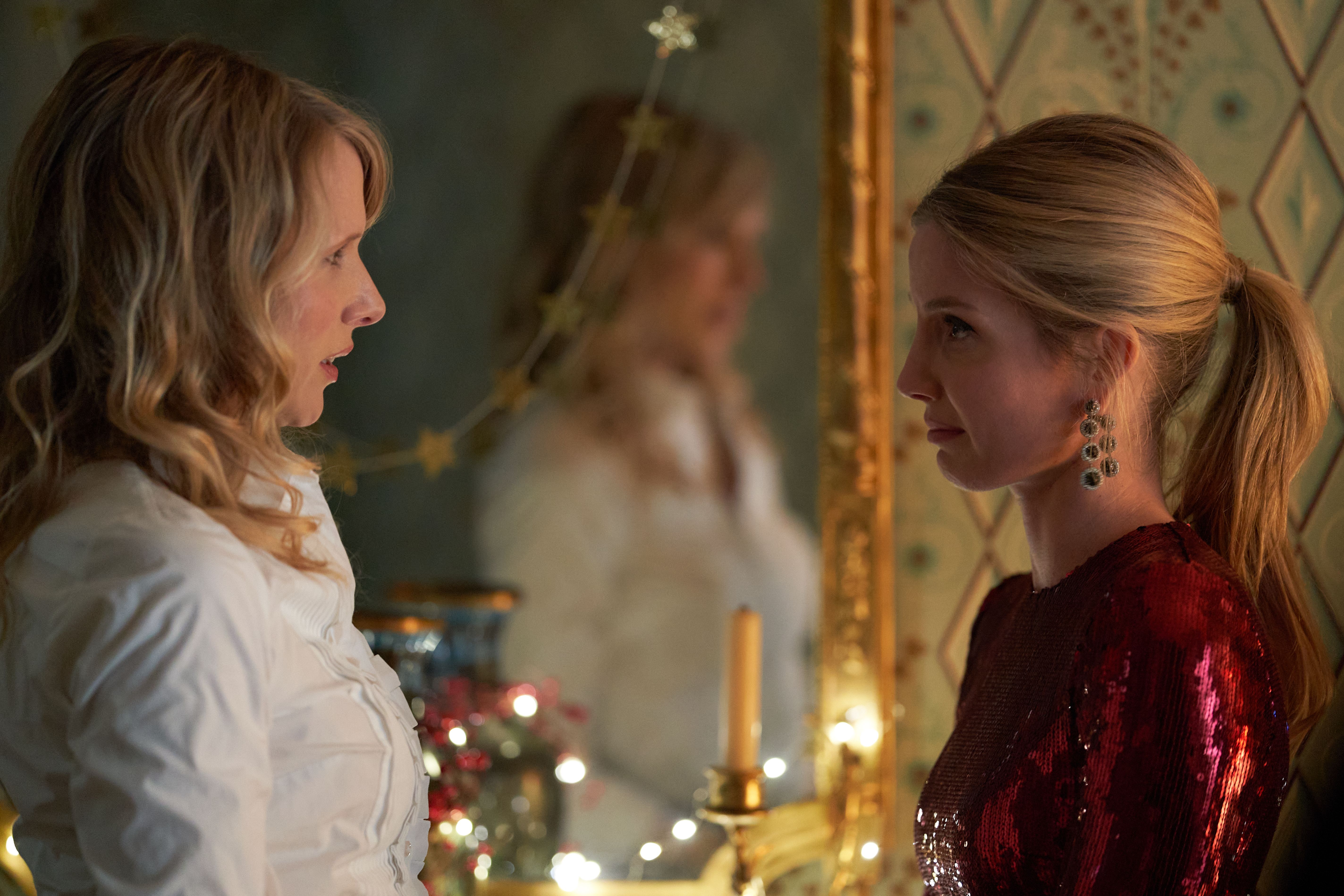 Lucy Punch and Annabelle Wallis in Silent Night