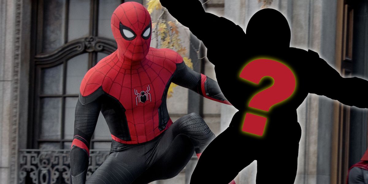Spider-Man next to black silhouette character with question mark