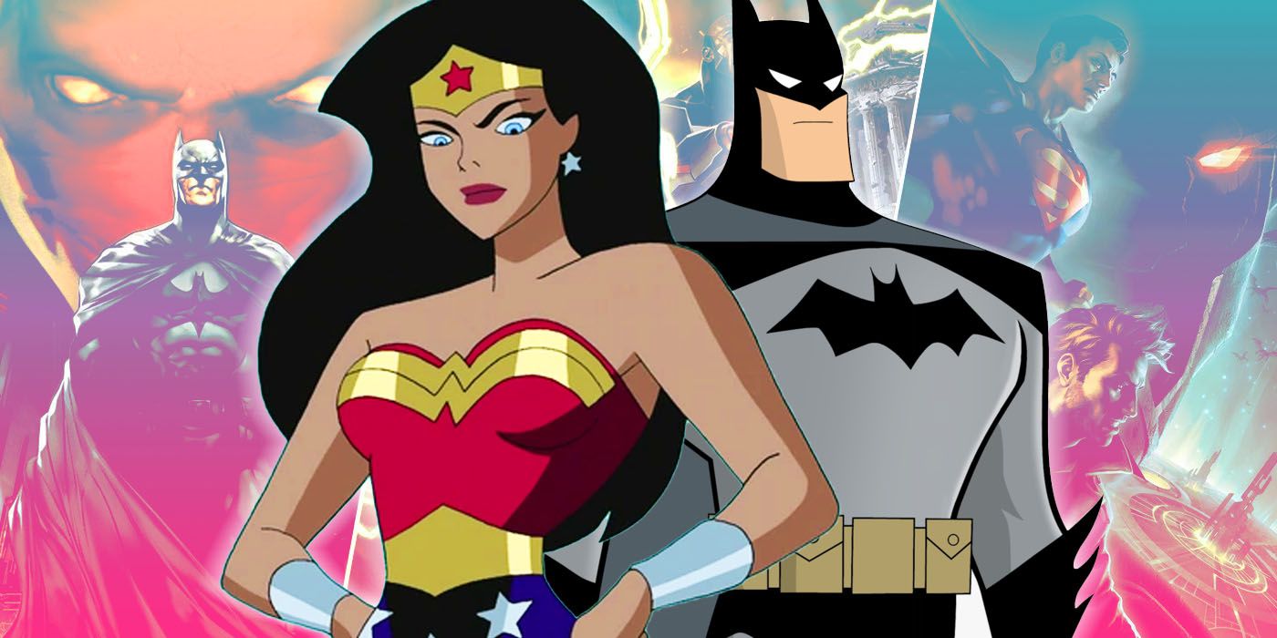 wonder woman and batman dc animated universe