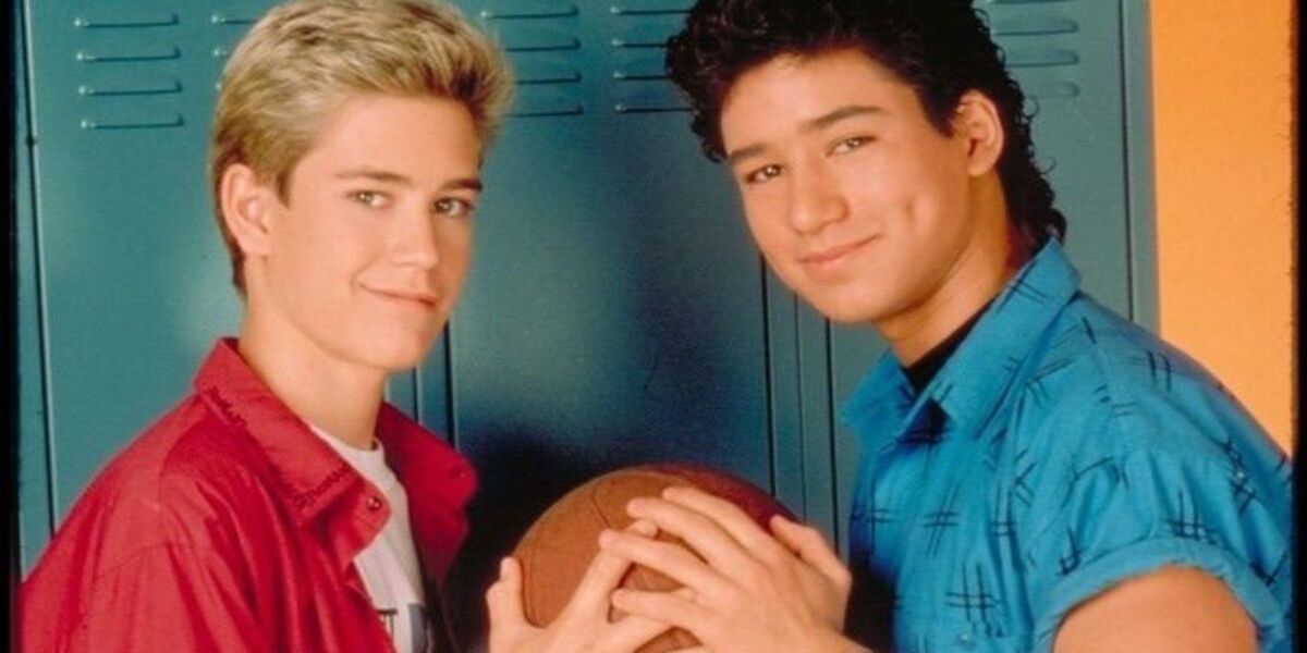 Zack Morris and AC Slater on Saved by the Bell