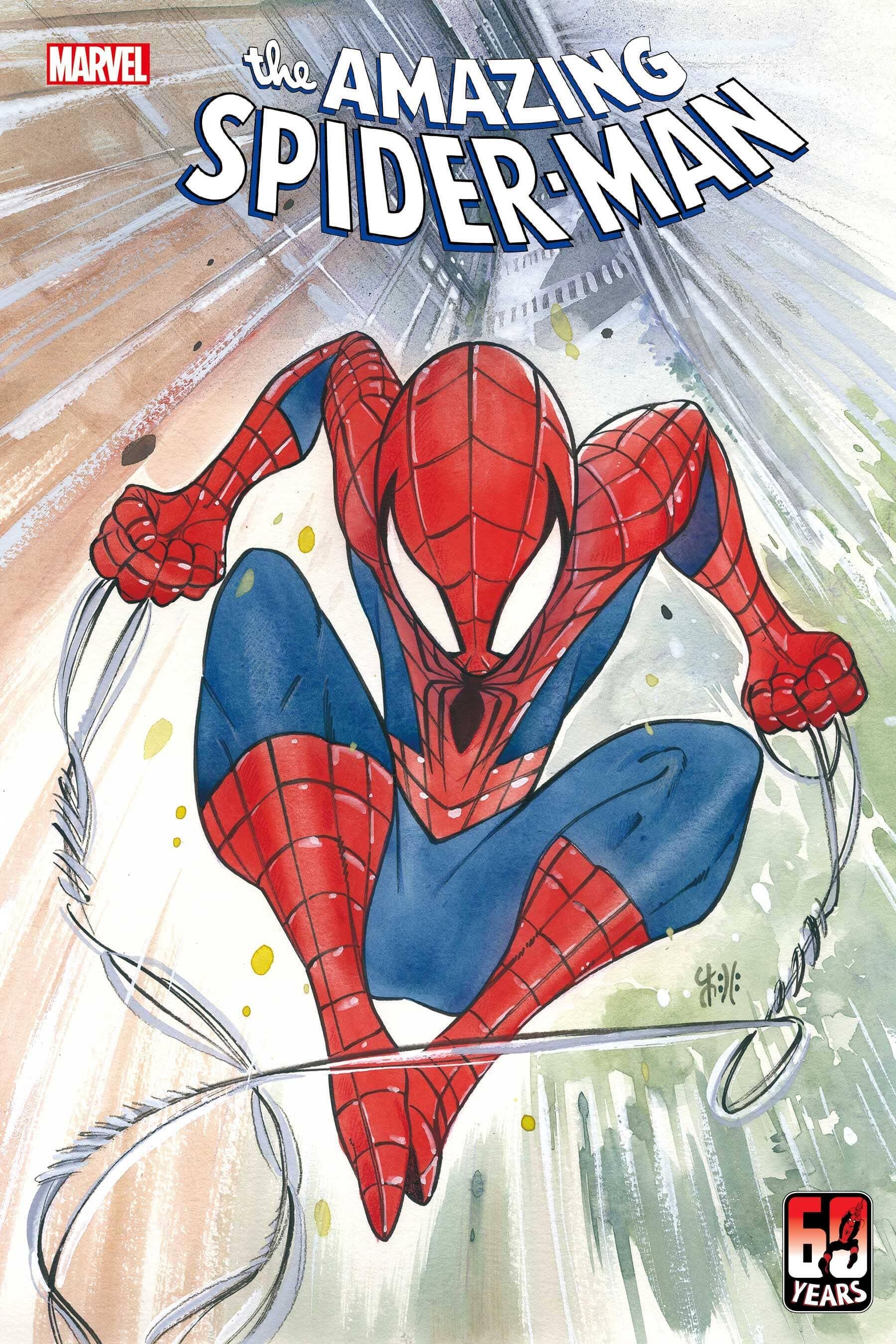 Peter Parker on the cover of Amazing Spider-Man 1 by Peach Momoko