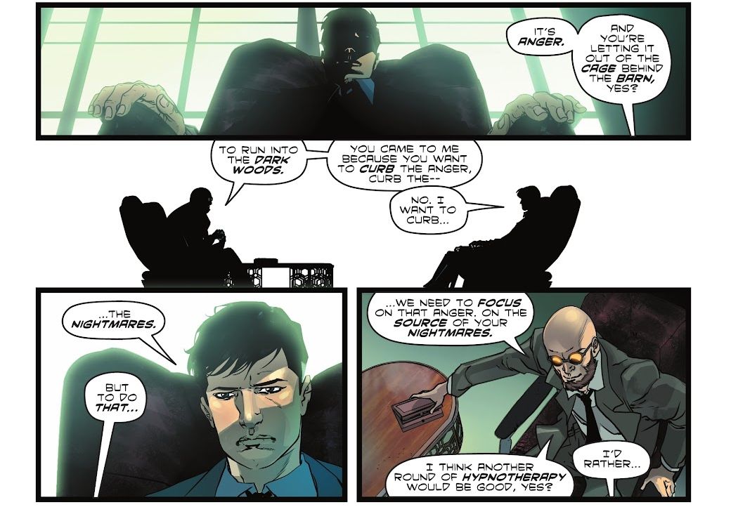 Bruce Wayne and Hugo Strange in Batman: The Knight #1 